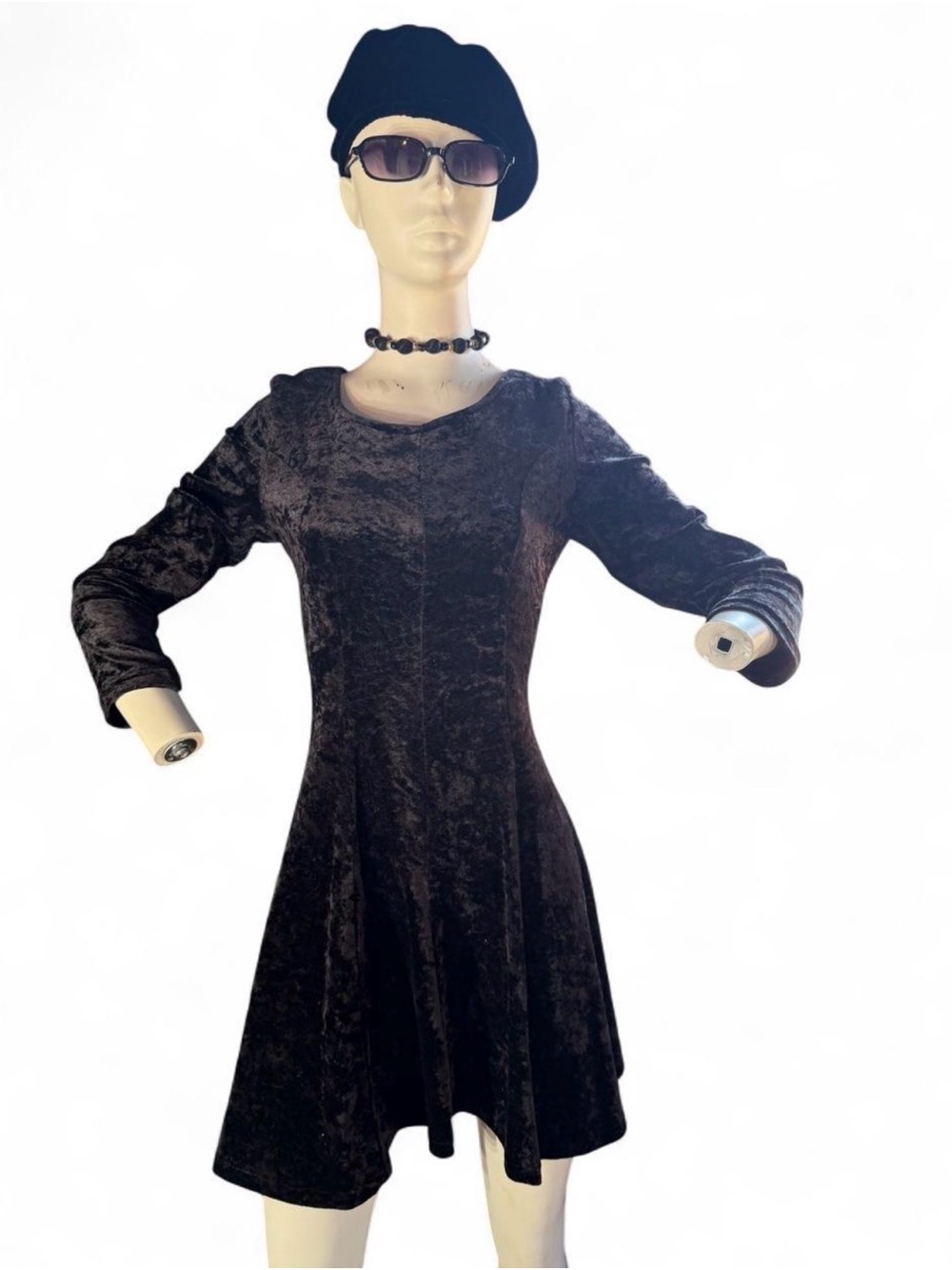 Vintage 1990s Velvet Dress by New Star